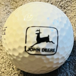 NUOVO! Pallina da golf vintage John Deere logo classico da collezione Wilson titanio - Foto 1 di 3