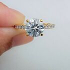 Dazzling 3.25 Ct White Round Diamond Engagement Ring - Perfect for Anniversaries