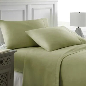 Egyptian Cotton 300TC Organic King Sheet Set Sateen Aberry Stone Chemical Free - Picture 1 of 6
