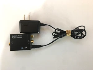 C & E Digital Coax or Optical Toslink (SPDIF) to Analog (2 RCA) Audio Converter - Picture 1 of 4