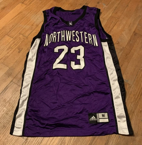 adidas Men’s Northwestern Wildcats Basketball Jersey Sz. M NEW #23 Cover
