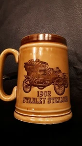 1902 Stanley Steamer Antique Automobile Mug Mann Imports 1967 Japan - Picture 1 of 5