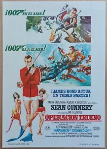 Thunderball ORIGINAL Spanish '65 HERALD 007 James Bond Sean Conner sexy girls - Imagen 1 de 3