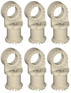 Lego 4273a OldGray x 6 Technic Conector Palanca Junta Dentada - Imagen 1 de 2
