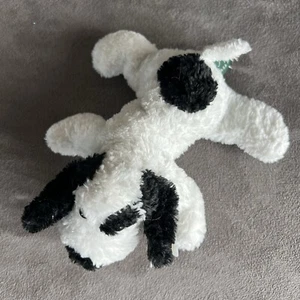 Fancy Zoo Vintage A & A Plush Puppy White Black Laying Toy Pet Lovey Rare Clean! - Picture 1 of 9