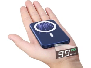 DEKSMO Wireless Power Bank Fast Charging USB c pd 22.5W 10000mAh 20W Mini Slim L - Picture 1 of 7