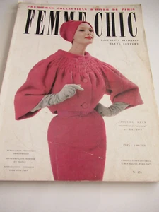 Femme Chic Winter 1958 Dior Larouche BALMAIN GRES' Revillon Cardin BEST $ NM-! - Bild 1 von 5
