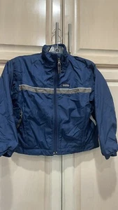 Vintage Patagonia Boys Full Zip Up Fleece-lined Winter Jacket 5/6 - Picture 1 of 10