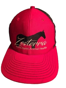 Richardson Style 112 Zesterra Pro Earth Animal Health Red/Black Snap Back CapHat - Picture 1 of 8