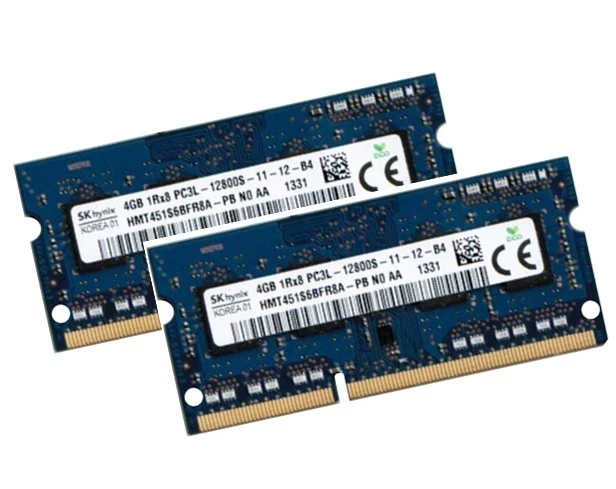  2x 4GB 8GB DDR3 RAM 1600 Mhz Apple iMac Late 2013 14,1 14,2 Hynix 0x80AD DDR3L - Bild 1 von 1