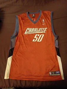 Emeka Okafor Charlotte Bobcats Jersey - Reebok - Size L Rear Numbers Cracked - Picture 1 of 6