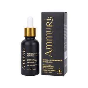 Retinol Supreme Serum 2.5% Vitamin C 20% Hyaluronic Acid & Vitamin E Niacinamide - Picture 1 of 3