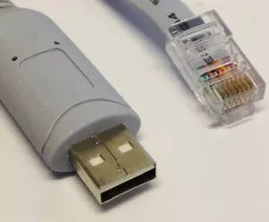 CAB-CONSOLE-USB-RJ45 Konsolenkabel, 10 Fuß FTDI Cisco extra lang - Bild 1 von 3