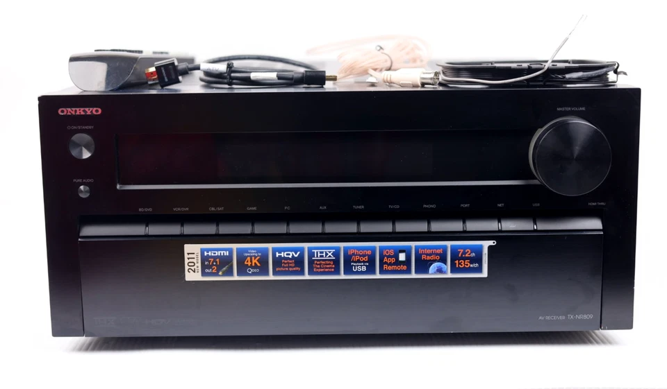 Onkyo TX-NR809 7.2 Network 4K AV Receiver 135 WPC u258 - Image 1 of 4