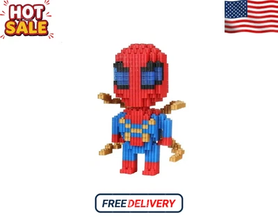 Disney Cartoon Block Toys Katie Cat & Spider-Man DIY Educational Assembly Set - Imagem 1 de 4