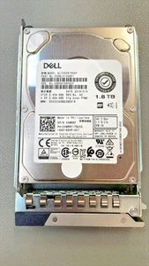 100% HEALTH - Dell 1.8TB 10k SAS 12G 512e 2.5" SFF 14 G Caddy Hard Drive - 0WRRF - Afbeelding 1 van 3