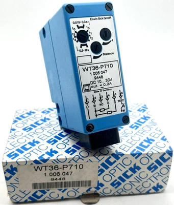 Sick WT36-P710 botón de luz de reflexión 1006047 NUEVO EMBALAJE ORIGINAL - Imagen 1 de 2