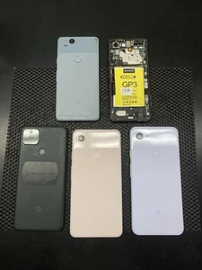 Lot Of 5 Mixed Google Pixel 5/3A XL/2/2 XL Parts/Repair DOA BAD LCD Bundle T4 - Picture 1 of 6