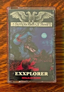 CASSETTE TAPE~ SYMPHONIES OF STEEL~ 1986~ EXXPLOYER~ METAL BLADE~ - Picture 1 of 8