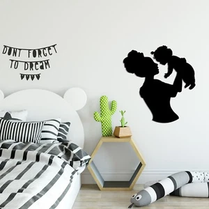 Wandkunst aus Metall 2mm Stahl Wandbilder Bilder 3D Deko Mutter / Kind - Bild 1 von 2