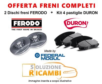 Kit Dischi + Pastiglie Freni Posteriori FIAT GRANDE PUNTO '05-'11 1.4 Abarth • 128.94€
