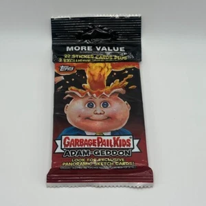2017 Garbage Pail Kids Adam-Geddon Value Pack 22 Sticker cards + 2 80's Stickers - Picture 1 of 2