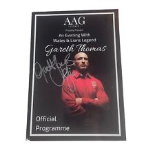 An evening with Gareth Thomas hand signed programme