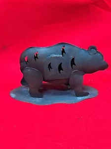 Copper Bear Candle Holder metal Outdoor decor - Bild 1 von 7