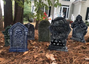 Halloween Tombstone Decoration Graveyard Headstone Yard Signs For Outdoor Decor - Picture 1 of 32