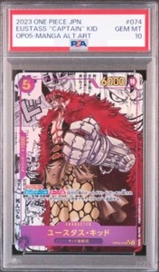 PSA 10 One Piece Juego de Cartas Eustass Kid Manga Arte Paralelo OP05-074 - Imagen 1 de 2