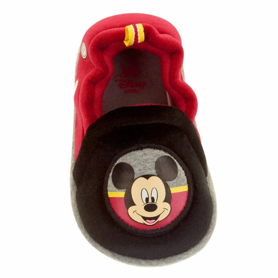 Disney Infantil Niños y Niñas Rojo y Negro Mickey Mouse Zapatillas Bebé Cuna Zapatos 2 Foto 1 de 1
