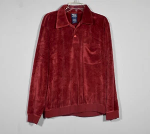 Camisa de terciopelo de terciopelo con bandas oxidadas John Blair vintage para hombre talla L regular - Imagen 1 de 3