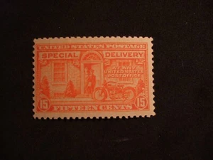 USA Special Delivery MNH E13 orange Motorrad 15 Cent  - Bild 1 von 6