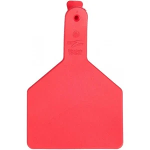 Etiquetas de oreja de identificación de vaca de una pieza Z-Tag - rojo en blanco 25 quilates - Imagen 1 de 1