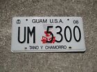 Guam U.S.A. 2008 license plate #  UM  5300