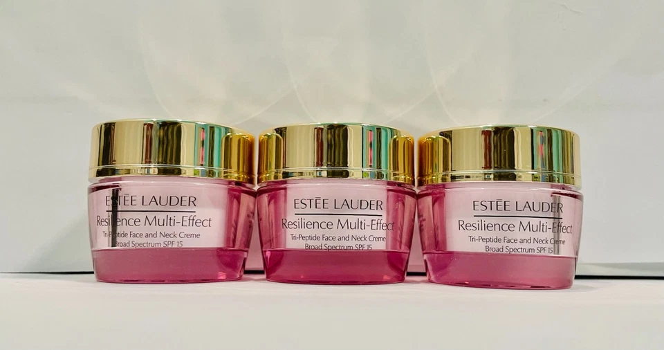3 cremas multiefecto para rostro y cuello Estee Lauder Resilience 0,5 oz cada una nueva Foto 1 de 1