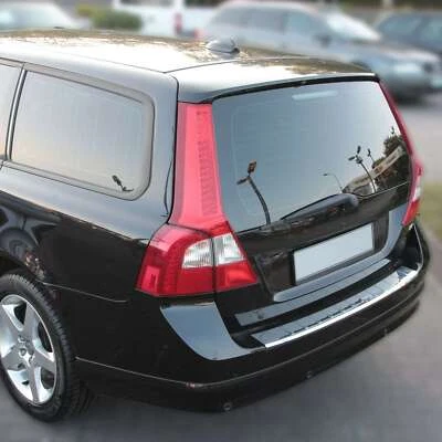 Protector de borde de carga de acero inoxidable adecuado para VOLVO V70 III | 2007-2013 | cromo - Imagen 1 de 4