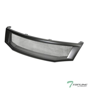 Topline For 2008-2010 Accord 4 Door Sedan Aluminum Mesh Front Grille - Matte Blk - Picture 1 of 12