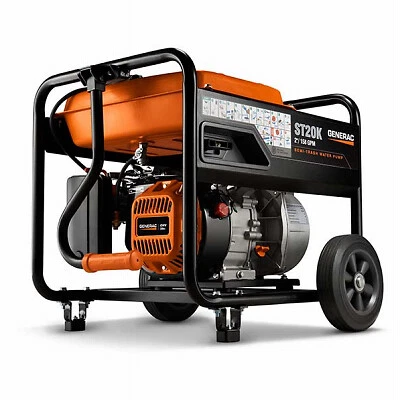 Bomba de agua semi-basura Generac 6822 6 HP 158 gpm aluminio gas Foto 1 de 4