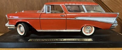 1957 Chevy Bel Air Nomad Station Wagon 1:18 Scale Road Legends Diecast Red  - Image 1 of 4