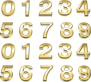 20 Pieces Mailbox Numbers for House outside 0-9 Door Room Signs Self Adhesive Ad - Picture 1 of 7