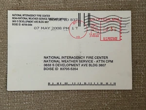 UZ6 var 24c OFFICIAL Postal Card Metered USED - APS Lifetime Member - Picture 1 of 2