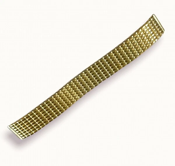 000106 Cinturino Orologio Cinturino IN Acciaio Braccialetto Elastico Oro - Immagine 1 di 1