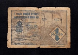 F.C. ENGUERA (VALENCIA) , 1 PESETA , B/C . - Picture 1 of 2