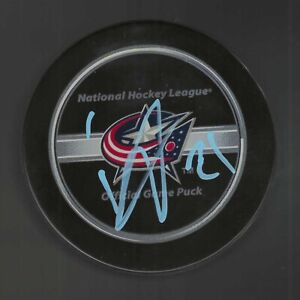 Kerby Rychel Signed Columbus Blue Jackets Official Game Puck