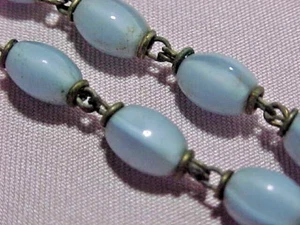 Blau gestreifter Perlen Rosenkranz Roma - Bild 1 von 9