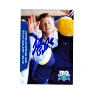 Justice Bigbie 2023 West Michigan Whitecaps signed autograph baseball card c