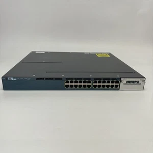 Cisco WS-C3560X-24P-L V01 24-Port PoE+ Gigabit Switch – Clean, PSU, No SFP - Picture 1 of 10