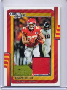 2025 Panini Donruss Threads Travis Kelce Patch Relic Kansas City Chiefs DTH-TKE - Picture 1 of 2