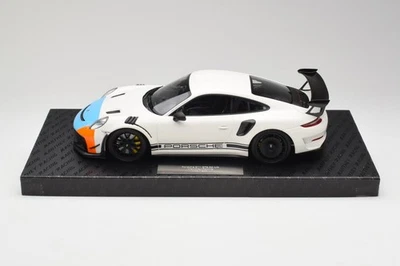 MR-911-GT3RS-1805 Porsche 911 991.2 GT3 RS Manthey Racing White & Blue & - Immagine 1 di 4